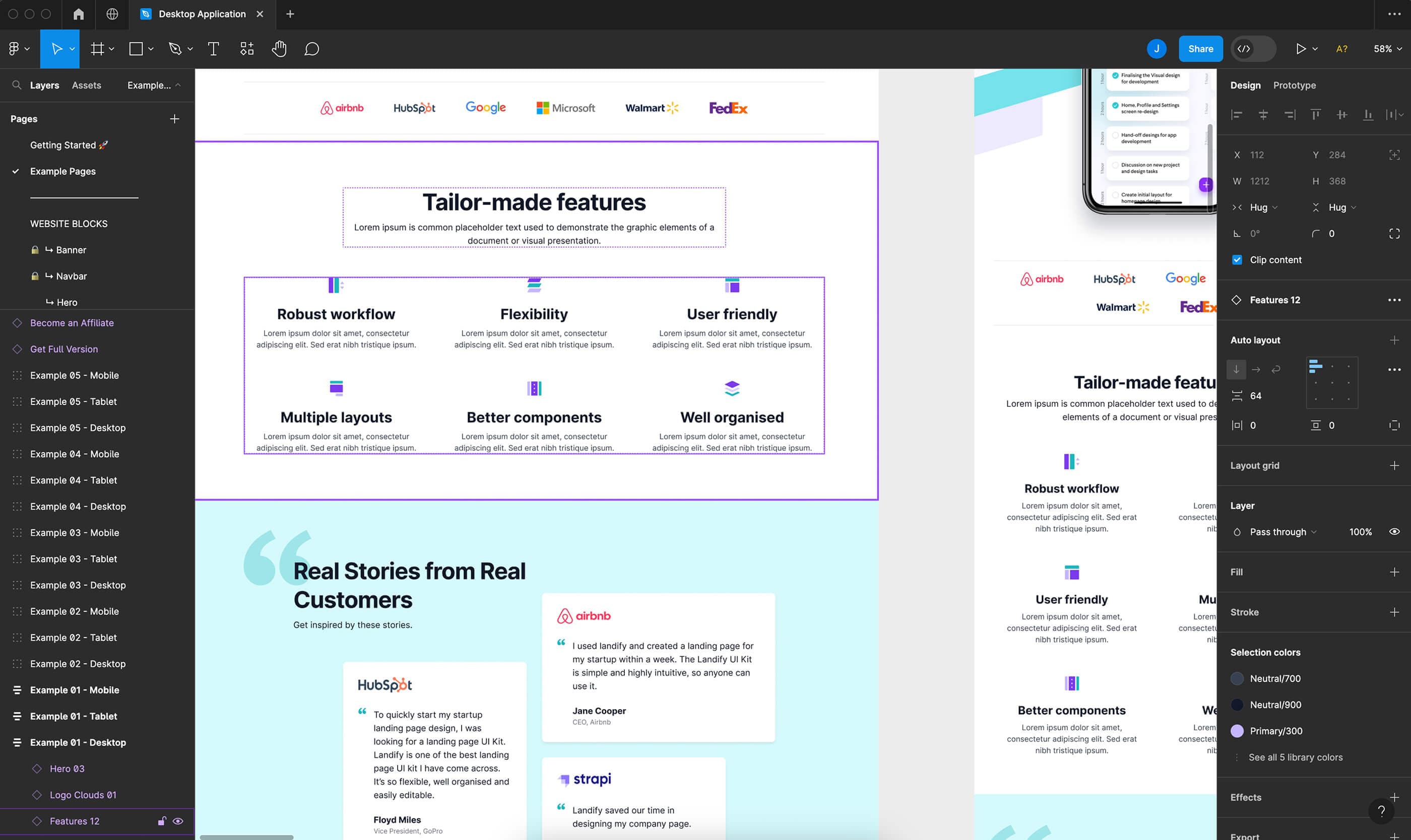 Figma UI for collaboration design