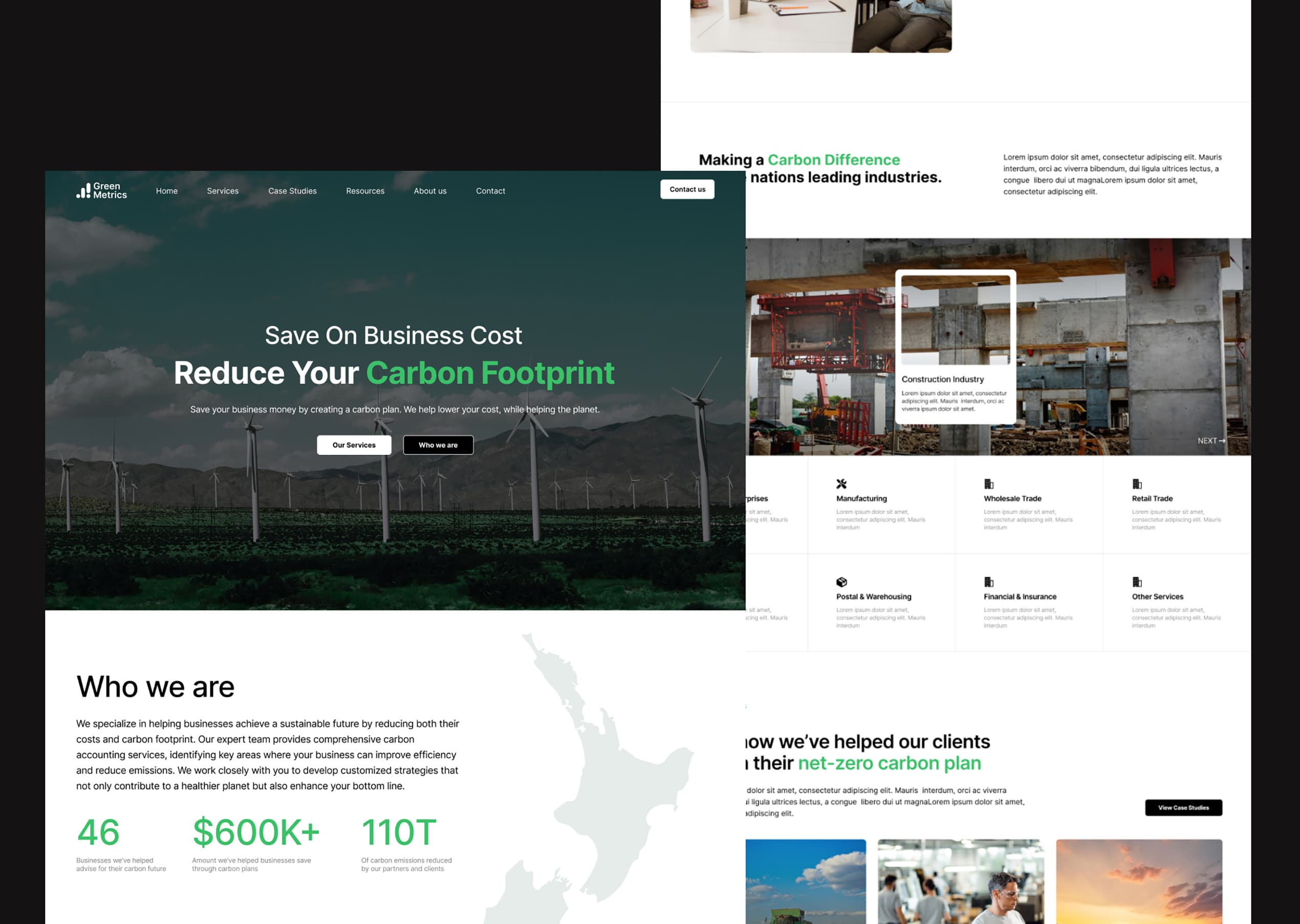 Desktop designs for greenmetrics