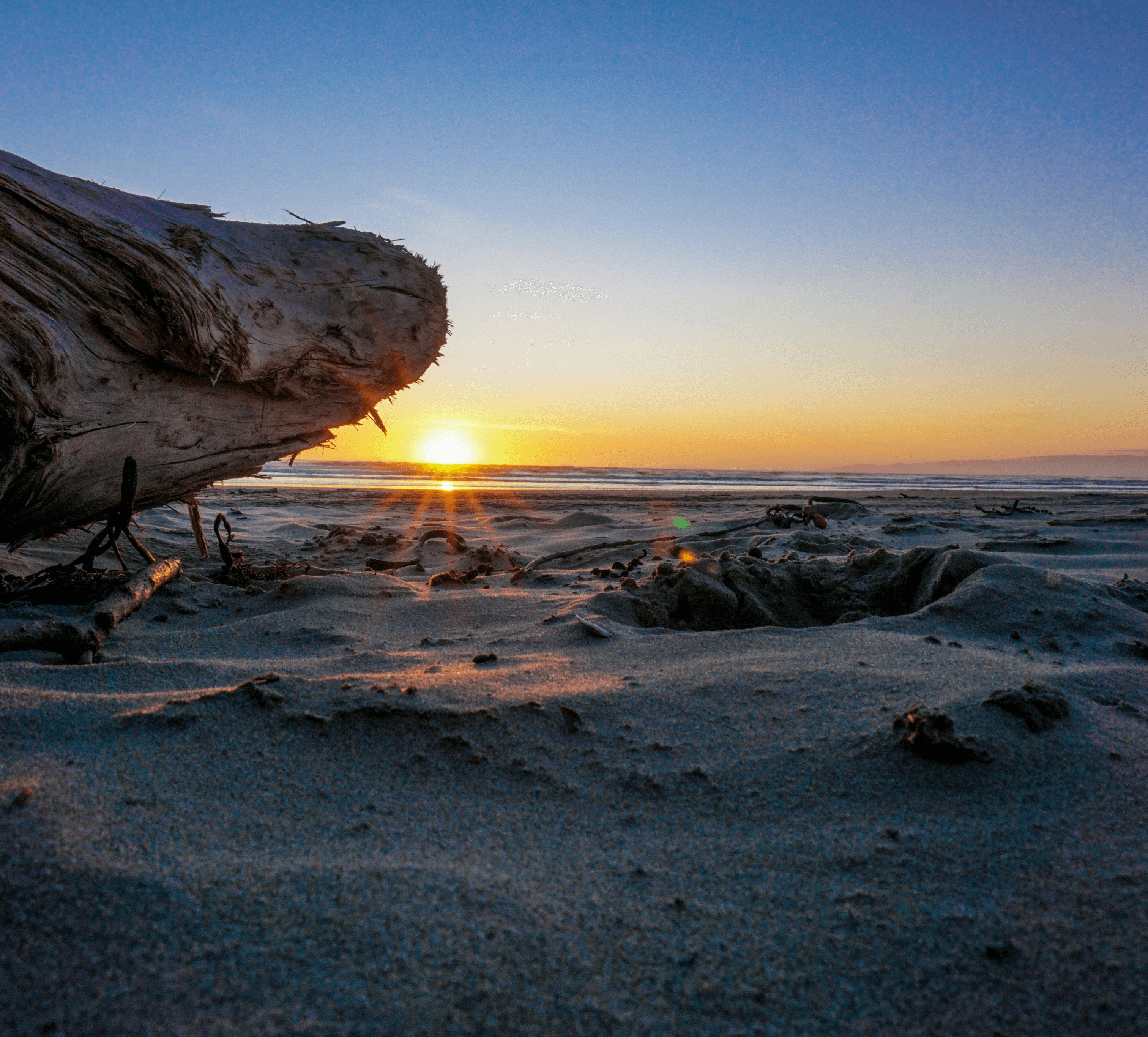 Sunset at Oreti Beach in Invercargill