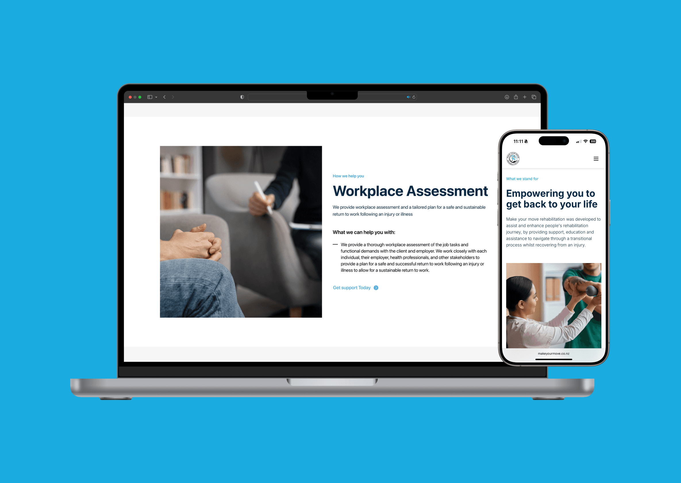 Make Your Move Rehabilitations website