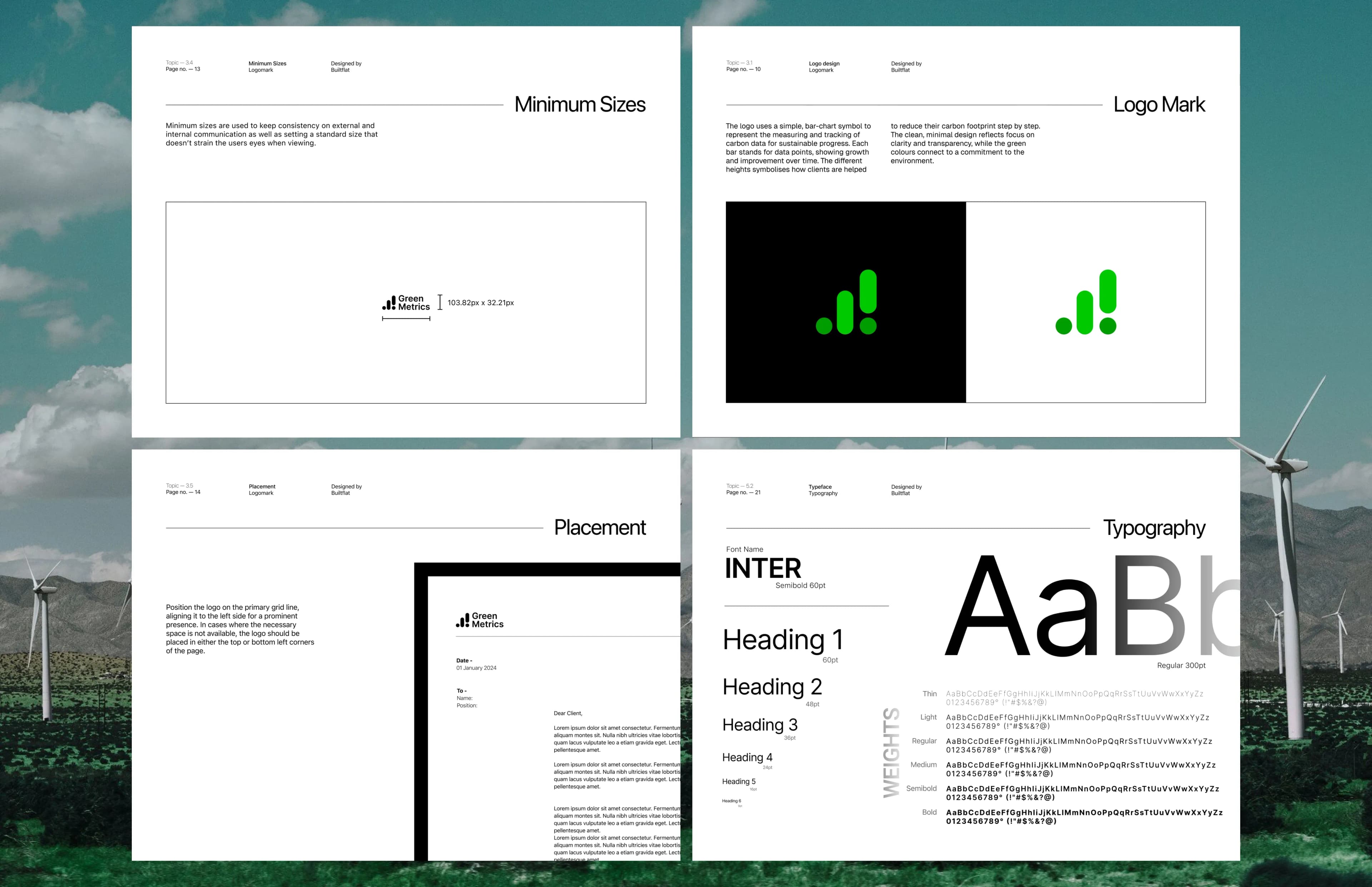 GreenMetrics Branding Cards
