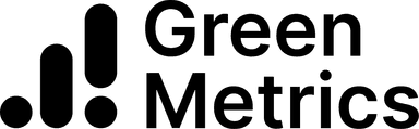 GreenMetrics logo in black