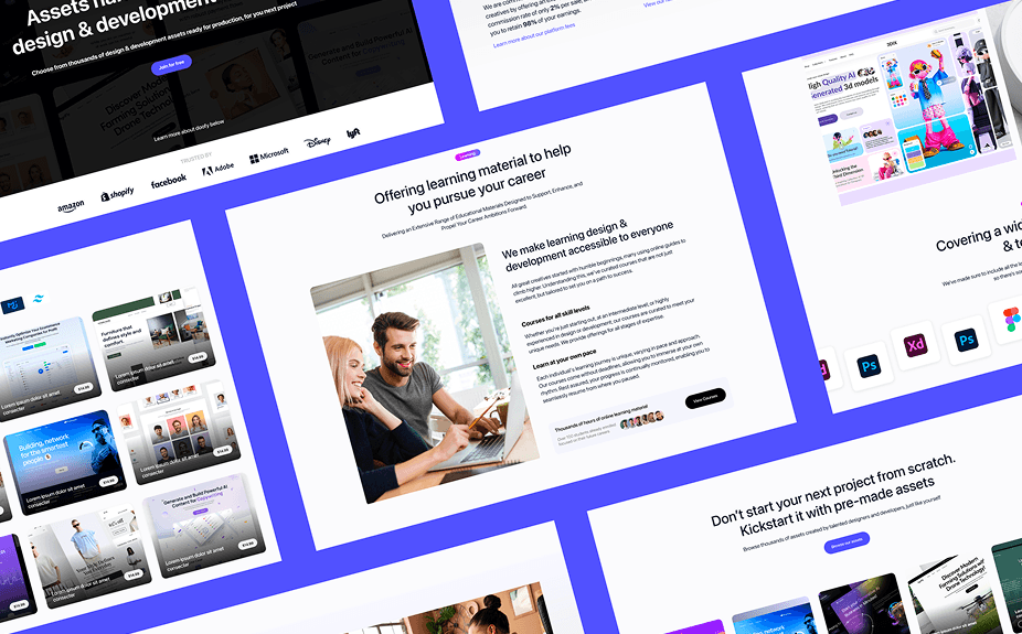 Doofy online market place website design