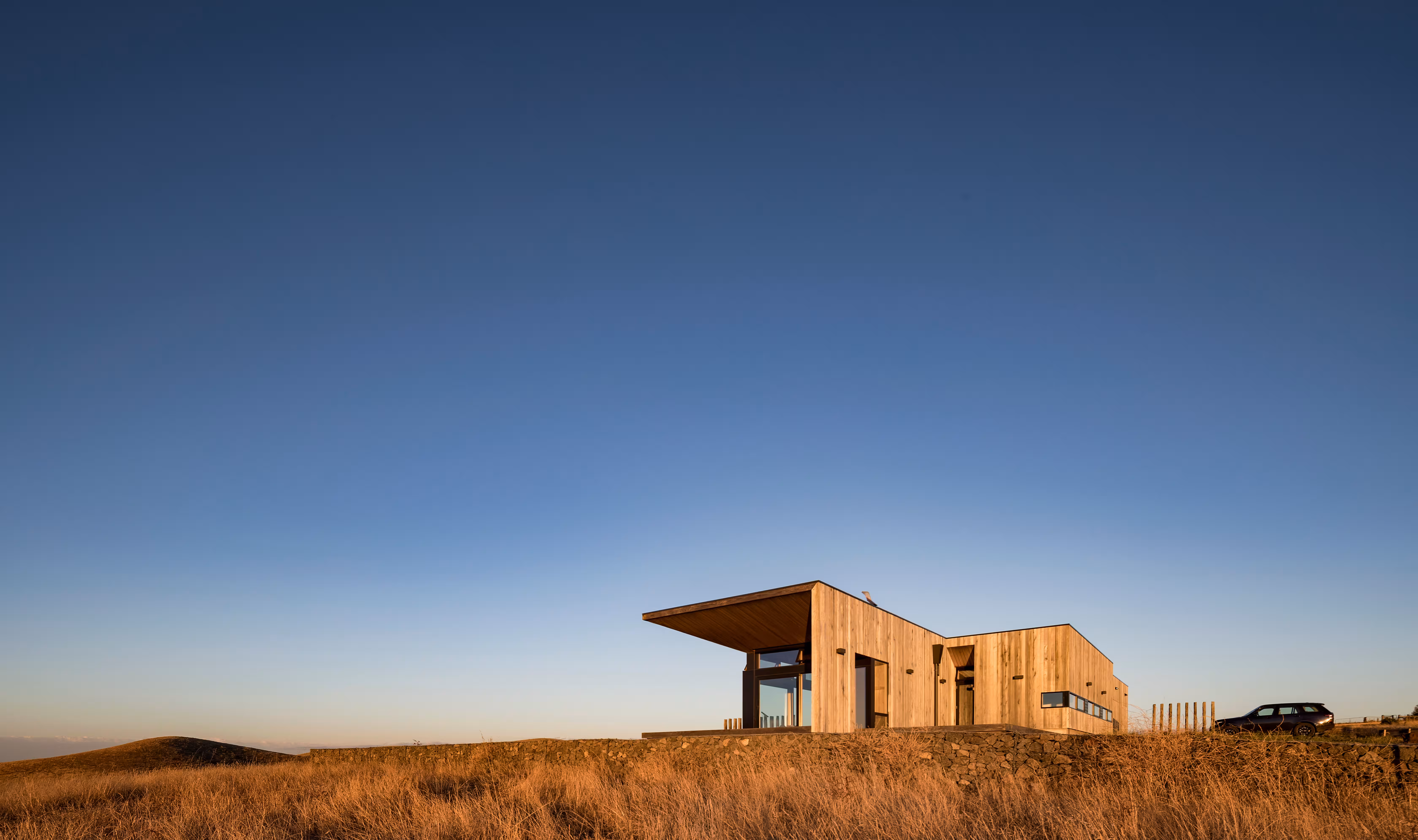 Designed building in remote area