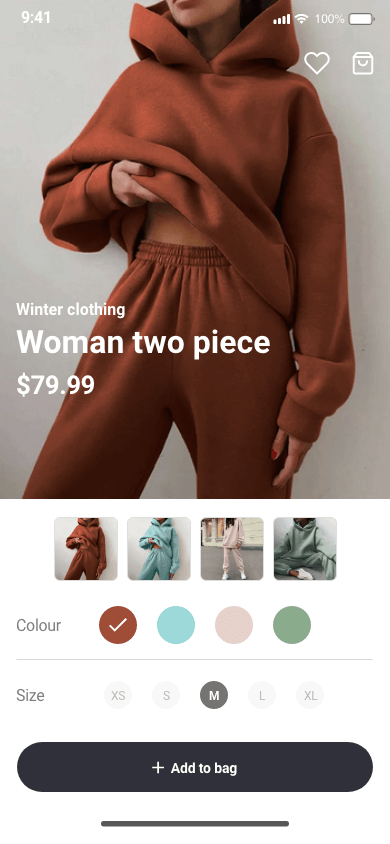 mobile woman clothing website design